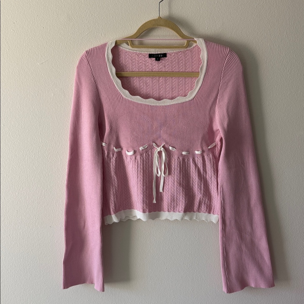 Pink Sweater Shirt